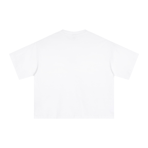 GOATS: CR BOXY WHITE T-SHIRT